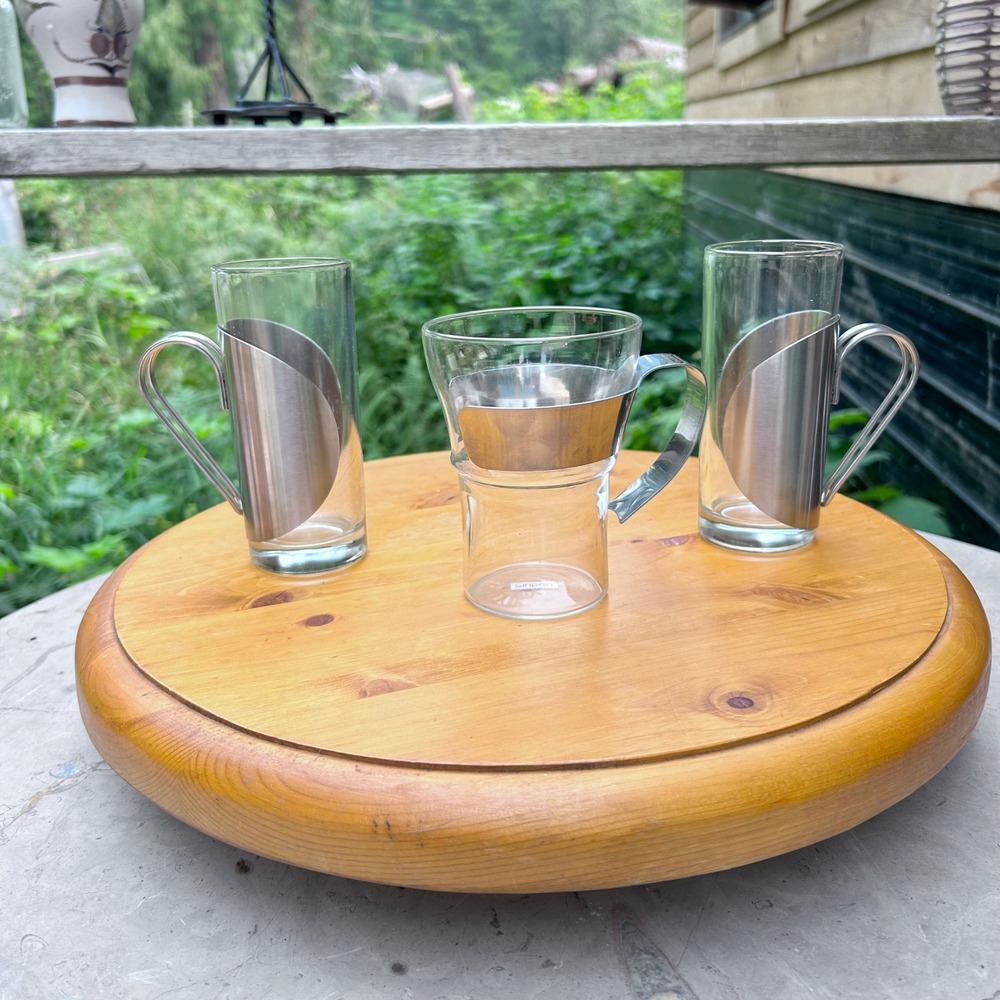 Vintage Picard Cup Glass Espresso Mug Set Star Trek TNG Prop Bodum Jorgensen